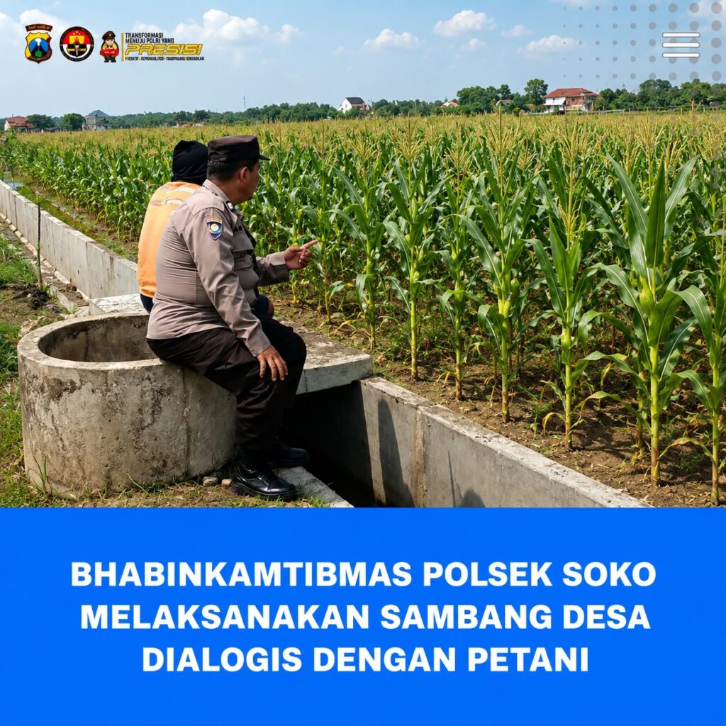Polsek Soko Polresta Tuban Turun Langsung Cek Tanaman Jagung Warga