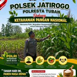 Dukung Asta Cita, Polsek Jatirogo Turun Langsung Pantau Ladang Jagung Warga Desa Jatiklabang