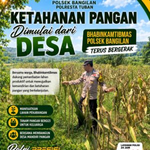 Polsek Bangilan Dorong Ketahanan Pangan Dimulai dari Desa