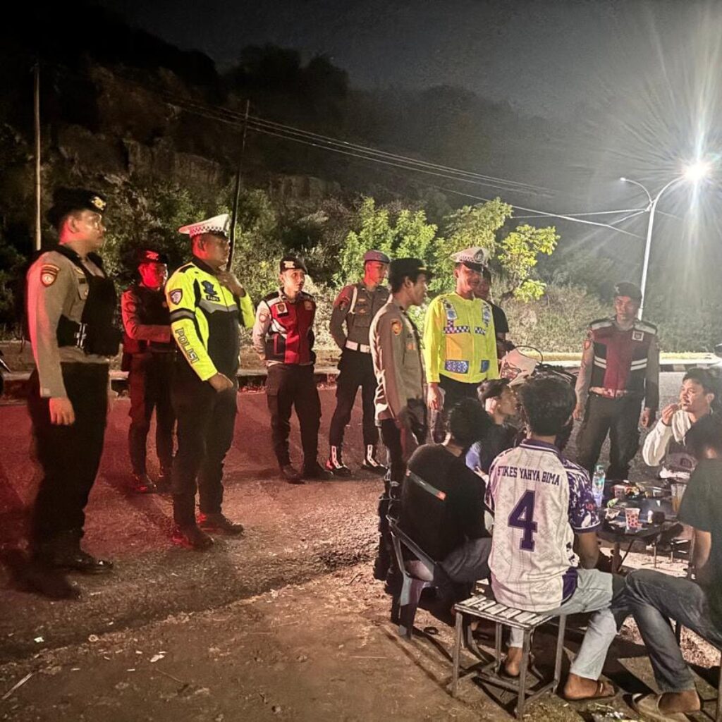 Antisipasi Potensi Kriminalitas di Malam Hari, Piket Pamapta Polres Bima Kabupaten Gencar Laksanakan Patroli KRYD