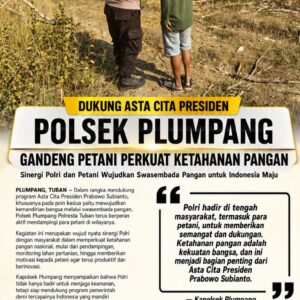 Polsek Plumpang Polresta Tuban Turun Langsung Cek Tanaman Jagung Warga