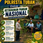 DEMI DUKUNG PROGRAM KETAHANAN PANGAN, ANGGOTA POLSEK KEREK SILATURAHMI DENGAN KELOMPOK TANI