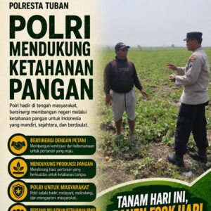 Polri Dukung Astacita, Polsek Merakurak Polres Tuban Turun Cek Tanaman Jagung Warga di Desa Tuwiri Wetan