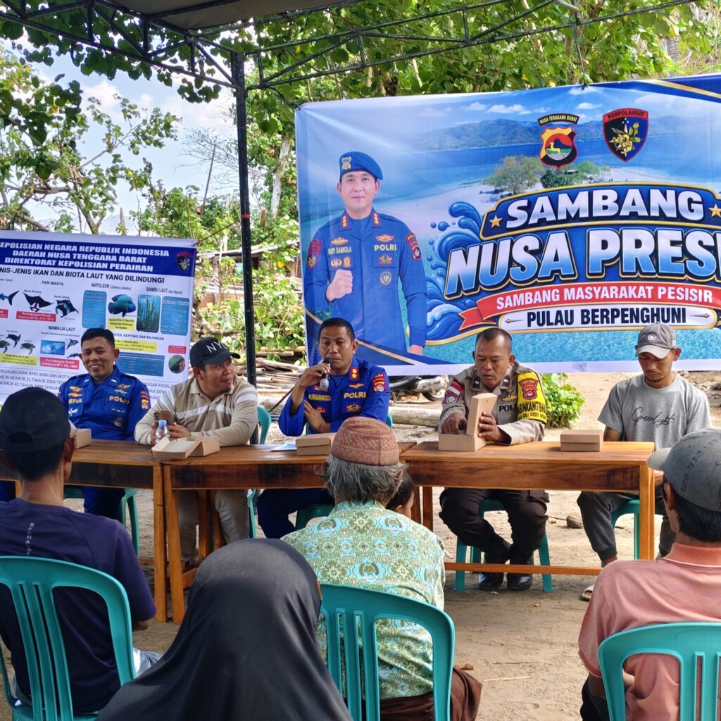 Sambang Nusa Presisi Ditpolairud Polda NTB Sasar Desa Gili Gede Indah