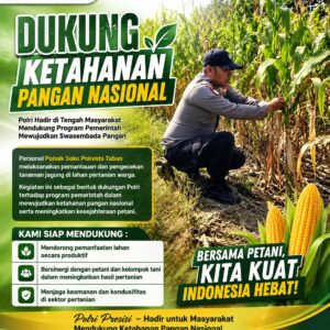 Polsek Soko Polresta Tuban Turun Langsung Cek Tanaman Jagung Warga