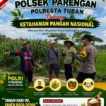 BHABINKAMTIBMAS DESA PACING POLSEK PARENGAN POLRESTA TUBAN SAMBANG PETANI UNTUK MENDUKUNG KETAHANAN PANGAN DAN ASTACITA PRESIDEN RI
