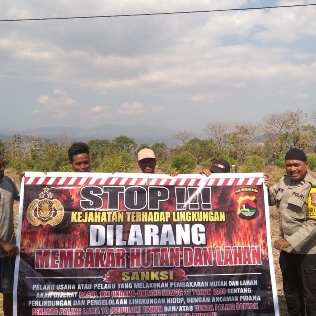 Cegah dan Edukasi Warga Bahaya Karhutla, Polsek Soromandi Optimalkan Patroli dan Sosialisasi Larangan Karhutla