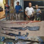 Polsek Sanggar Terima 4 Pucuk Senpira Laras panjang Yang di Serahkan Secara Sukarela Oleh Warga