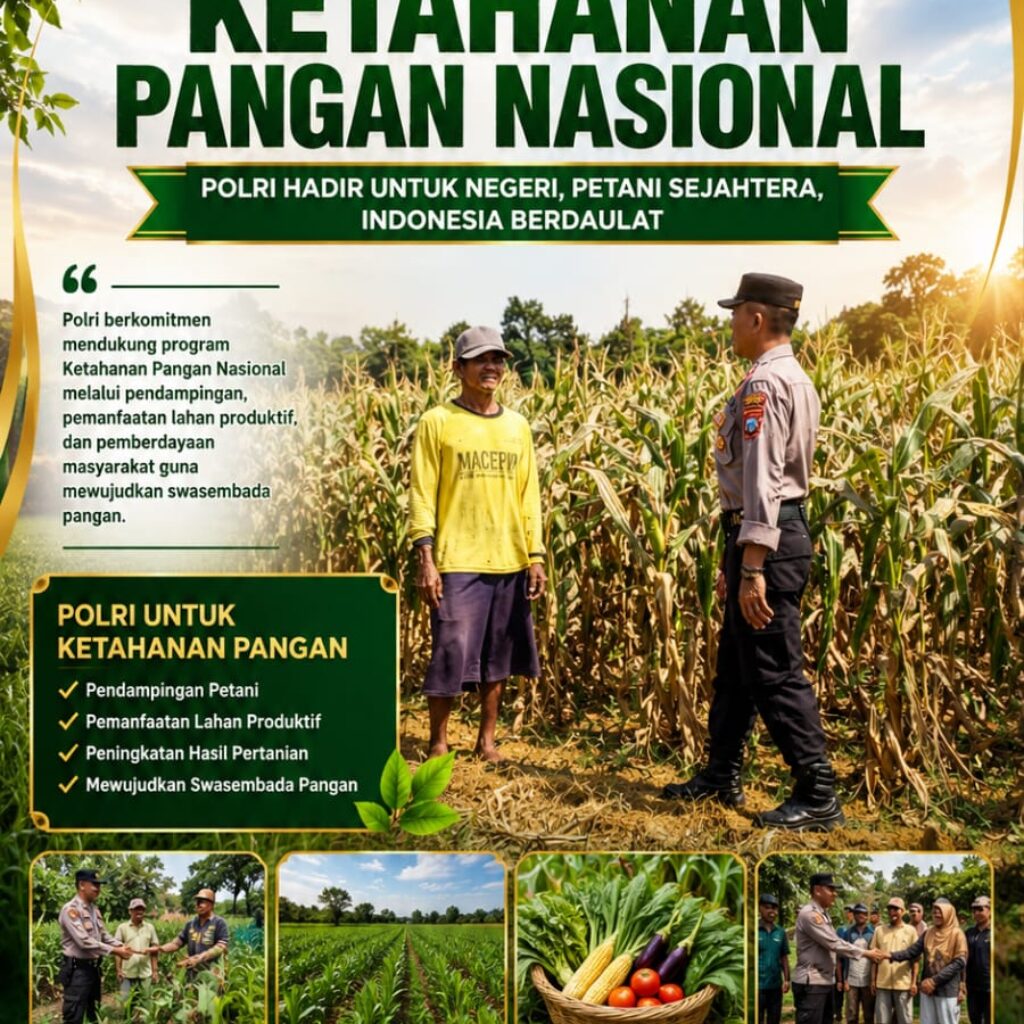 Dukung Ketahanan Pangan, Polsek Kerek Sambang Lahan Jagung di Desa Binaan