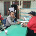 Setetes Darah Untuk Seribu Nyawa, Personel Polsek Madapangga Donor Darah Bersama Mahasiswa KKN Universitas STIE Bima