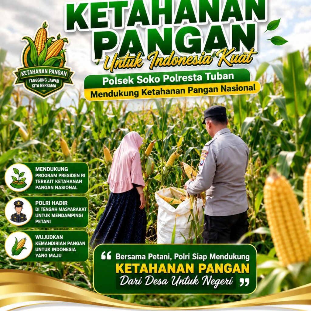 Polsek Soko Polresta Tuban Turun Langsung Cek Tanaman Jagung Warga