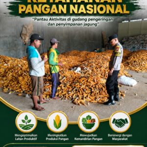 “PANTAU GUDANG PENGERINGAN DAN PENYIMPANAN JAGUNG, ANGGOTA POLSEK KEREK DUKUNG KETAHANAN PANGAN”