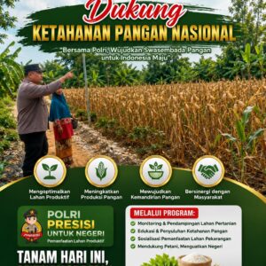 POLSEK KEREK DUKUNG KETAHANAN PANGAN Nasional DENGAN TETAP SILATURAHMI KE LAHAN PERTANIAN”