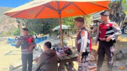 Libur Akhir Pekan, Polisi Gelar Patroli Wisata di Pantai Balat, Pastikan Pengunjung Aman Berwisata
