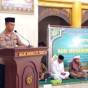 Kapolsek Labuhan Haji Hadiri Peringatan Maulid Nabi Muhammad SAW 1448 H di Desa Teros Pno Beberapa Hal Yang disampaikanm