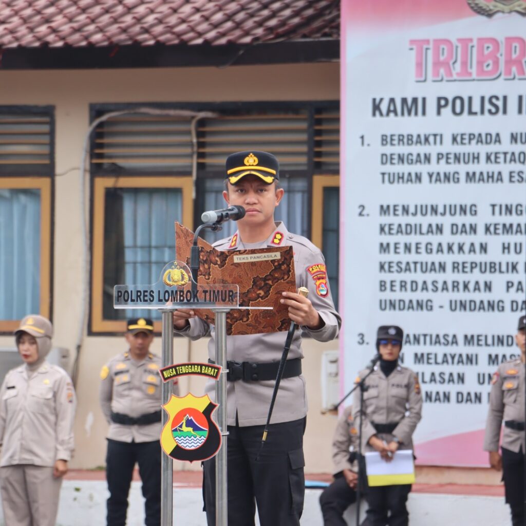 Kapolres Lombok Timur Pimpin Upacara Haornas ke-43 Tahun 2026