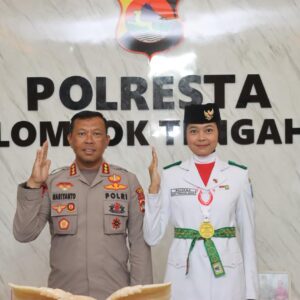 Terima Perwakilan Paskibraka Nasional Asal Loteng, Kapolresta Loteng Beri Apresiasi