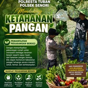 Polri Dukung Astacita, Polsek jenu Polres Tuban Turun Cek Tanaman Jagung Warga di Desa Beji