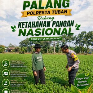 Dukung Astacita, Polsek Palang Polresta Tuban Pantau Langsung Lahan Jagung milik warga Desa Wangun