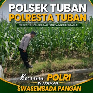 Polsek Grabagan Polresta Tuban Turun Langsung Cek Tanaman Jagung Warga