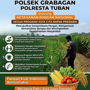 Polsek Grabagan Polresta Tuban Turun Langsung Cek Tanaman Jagung Warga