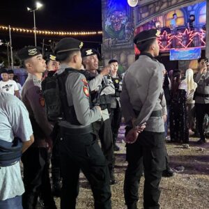 Sat Samapta Polres Bima Kota Laksanakan Pengamanan Pasar Malam di Kawasan Amahami