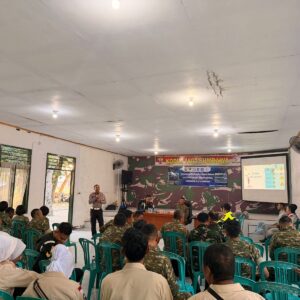Sinergi TNI Polri, Sat Lantas Polres Sumbawa Berikan Sosialisasi Safety Riding dan Driving di Makodim 1607