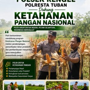 Polri Dukung Astacita, Polsek Rengel Polresta Tuban Turun Cek Tanaman Jagung Warga di Desa Rengel