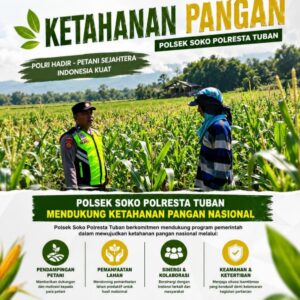 Polsek Soko Polresta Tuban Turun Langsung Cek Tanaman Jagung Warga