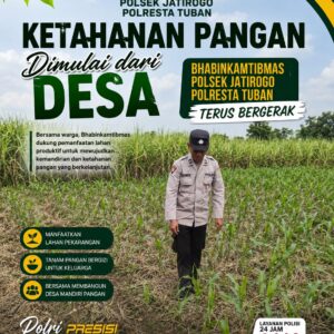 Dukung Astacita, Polsek Jatirogo Cek Langsung Ladang Jagung Warga Desa Ketodan