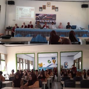 “Police go to School” Kanit Binmas Polsek Sanggar, Jadi Pemateri Penyuluhan Tentang Kesadaran Hukum dan bebas dari Narkoba