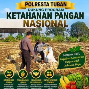 Polri Dukung Astacita, Polsek Semanding Polresta Tuban Turun Cek Tanaman jagung milik Warga di Desa Semanding
