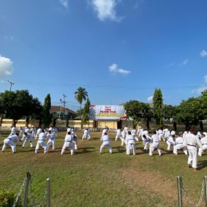 Jelang Kenaikan Pangkat, 85 Personel Polres Bima Kota dan Batalyon C Pelopor Sat Brimob Jalani Uji Bela Diri
