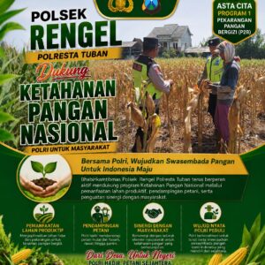 Polri Dukung Astacita, Polsek Rengel Polresta Tuban Turun Cek Tanaman Jagung Warga di Desa Sawahan