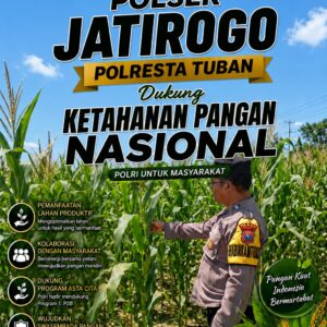 Turun ke Ladang Demit, Polsek Jatirogo Kawal Jagung Demi Swaembada Pangan
