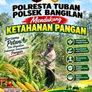 Polsek Bangilan Dukung Ketahanan Pangan Melalui Monitoring Tanaman Jagung
