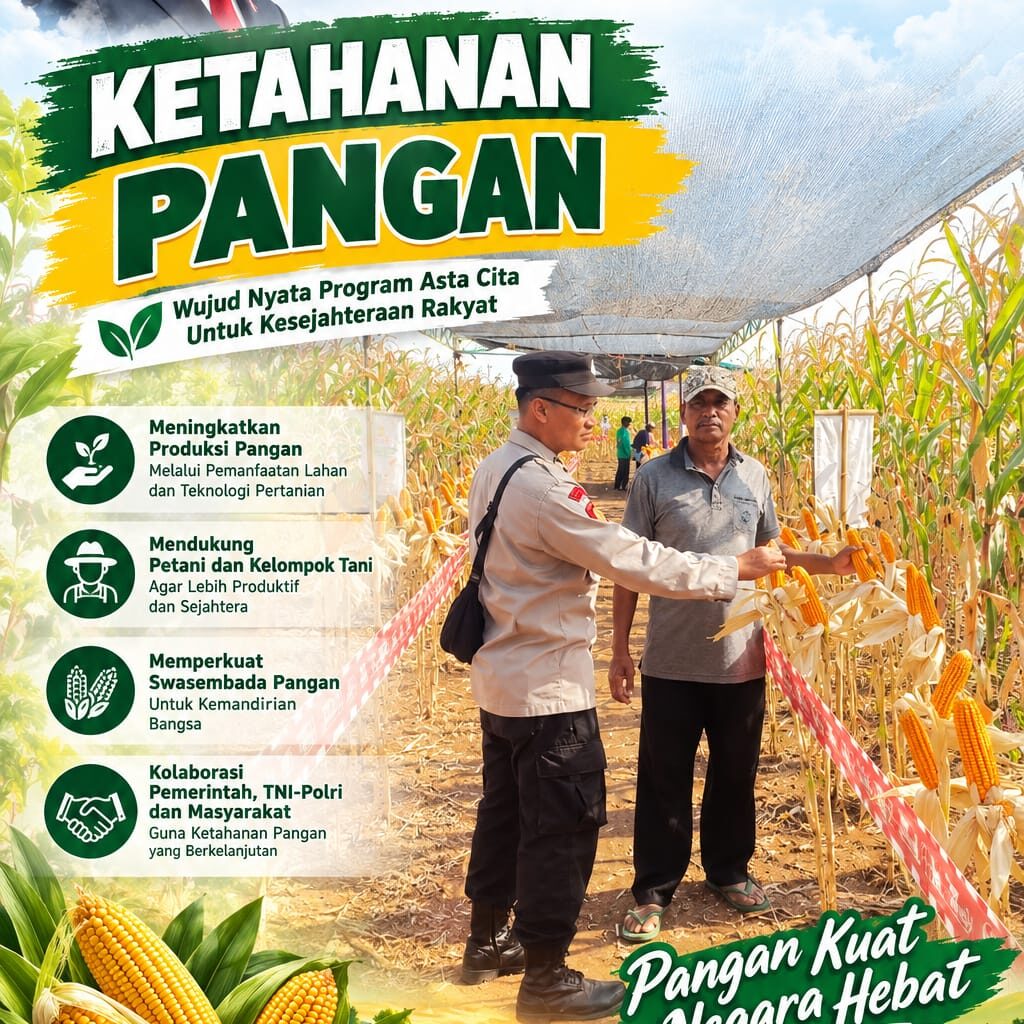 Polri Dukung Astacita, Polsek Merakurak Polres Tuban Turun Cek Tanaman Jagung Warga di Desa Tuwiri Wetan