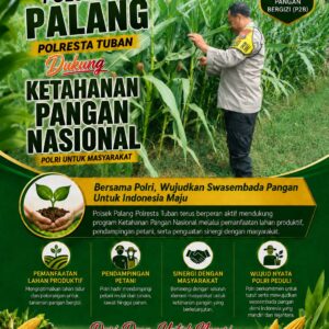Dukung Astacita, Polsek Palang Polresta Tuban Pantau Langsung Lahan Jagung milik warga Desa Glodog