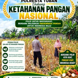 Polri Dukung Astacita, Polsek Semanding Polresta Tuban Turun Cek Tanaman jagung milik Warga di Desa Ngino