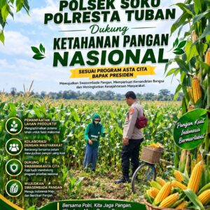 Polsek Soko Polresta Tuban Turun Langsung Cek Tanaman Jagung Warga