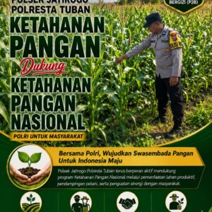 Polri dukung progam Astacita, Polsek Jatirogo Polresta Tuban Turun Cek Tanaman jagung Warga di Desa Jombok