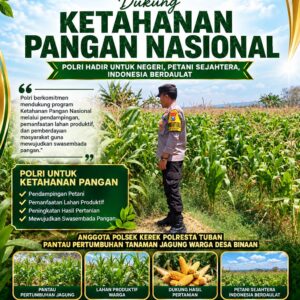 DUKUNG ASTA CITA PRESIDEN RI, POLSEK KEREK KOMITMEN KUATKAN KETAHAN PANGAN DI WILAYAHNYA