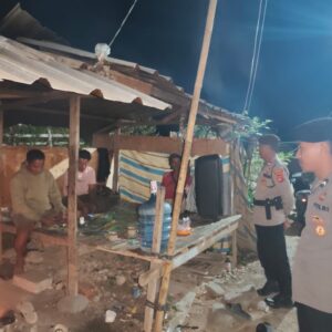 Polsek Wawo Gelar Patroli Blue Light, Cegah Gangguan Kamtibmas