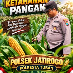 Turun ke Ladang Demit, Polsek Jatirogo Kawal Jagung Demi Swasembada Pangan