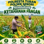 Bhabinkamtibmas Polsek Senori Pantau Tanaman Jagung Warga Desa Sendang Guna Dukung Ketahanan Pangan Nasional