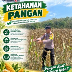 Dukung Ketahanan Pangan, Polsek Bangilan Sambang Petani Jagung