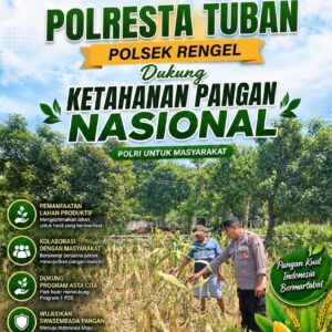 Polri Dukung Astacita, Polsek Rengel Polresta Tuban Turun Cek Tanaman Jagung Warga di Desa Rengel