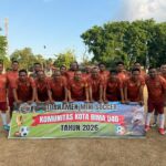 Bhayangkara FC Polres Bima Kota Tahan Imbang Perintis FC 2-2 dalam Laga Mini Soccer U40