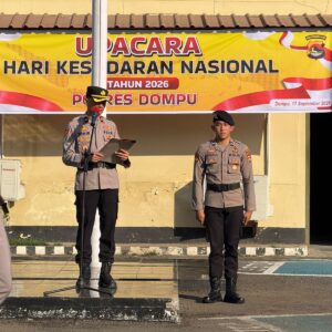 Hari Kesadaran Nasional, Waka Polres Dompu Tekankan Disiplin dan Profesionalisme Personel