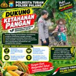 Dukung Astacita, Polsek Palang Polresta Tuban Pantau Langsung Lahan Jagung milik warga Desa Sumurgung